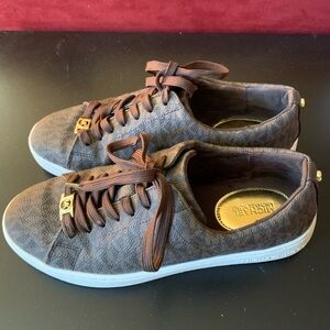 Michael Kors Women Brown Low-Top Casual Sneakers